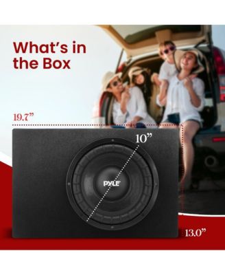 Slim Subwoofer Box System, 10'' 500W, Truck Audio Enclosure