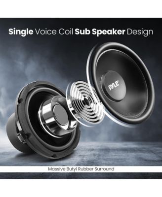 8" Single Voice Coil Car Subwoofer, 200 Watts, 4-Ohm