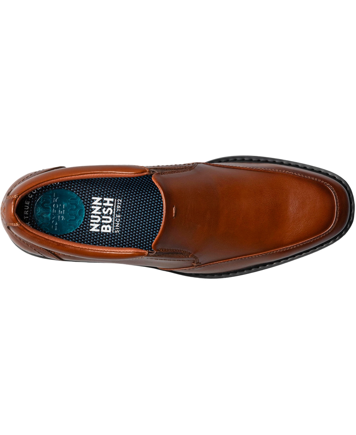 Nunn Bush Jarvis Moc Toe Slip-on Loafer In Cognac