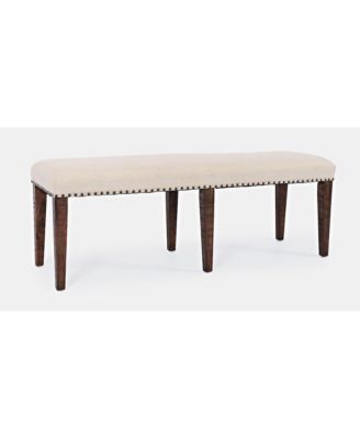 Fairview Transitional 52" Backless Upholstered Dining Bench