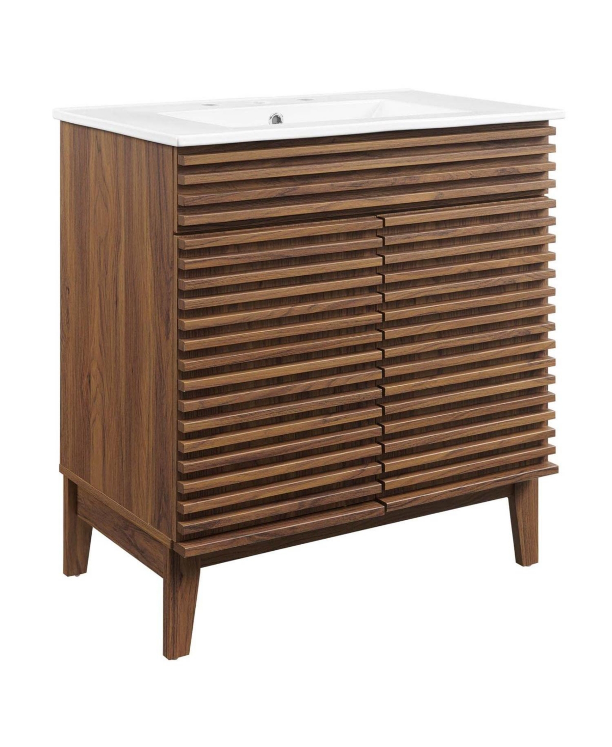 Freestanding Bath Vanity with White Ceramic Top Unassembled for bathroom