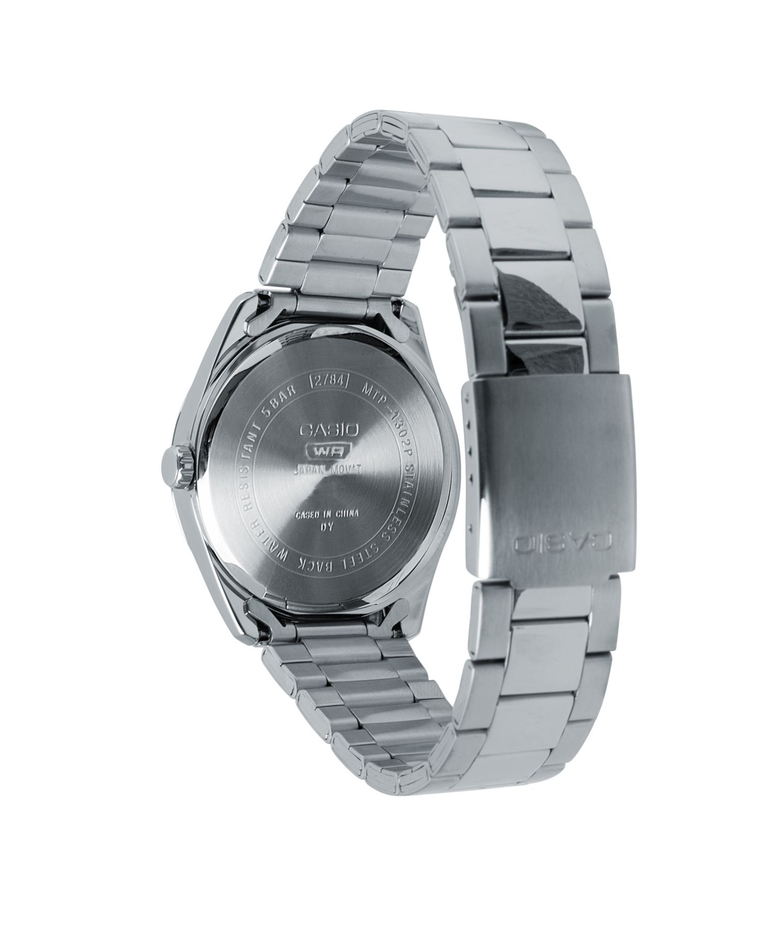 Men's Silver Tone Stainless Steel Watch, 38.5mm