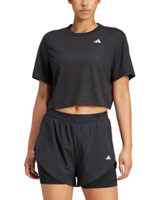 ☆adidas☆ Train Essentials Boxy Workout Tee adidas Women's Train Essentials Boxy Workout T-Shirt - Macy's