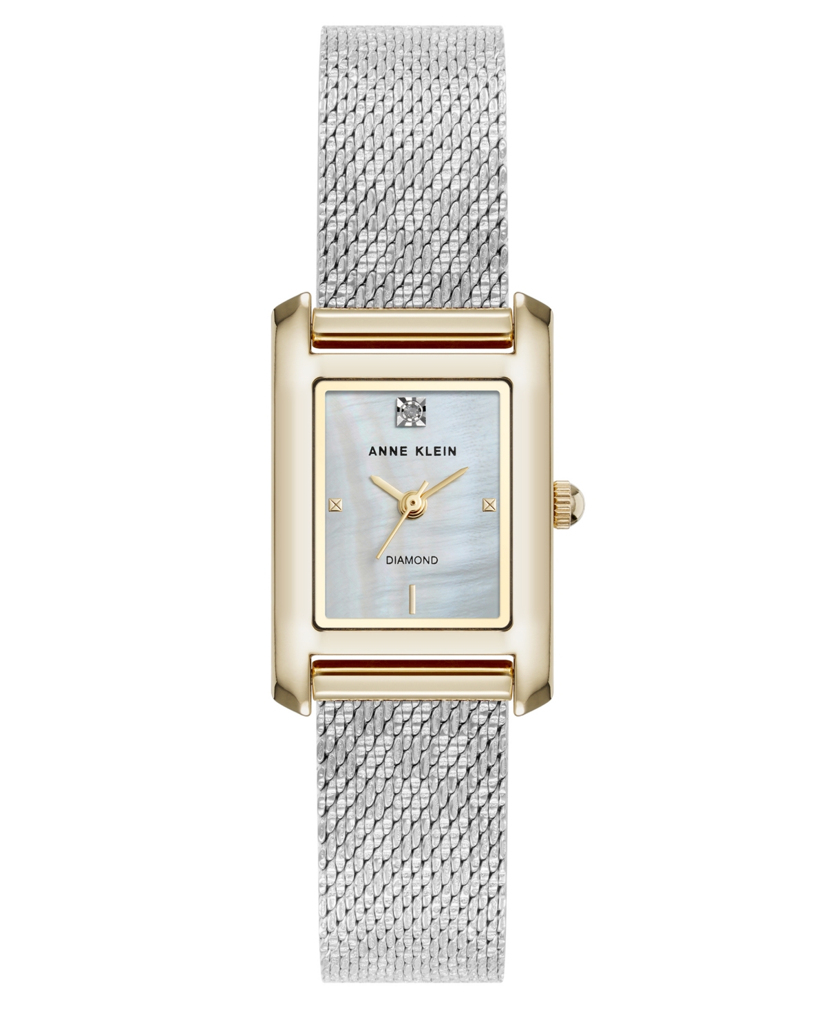 Anne Klein Women's Quartz Two-tone Stainless Steel Mesh Watch, 20mm