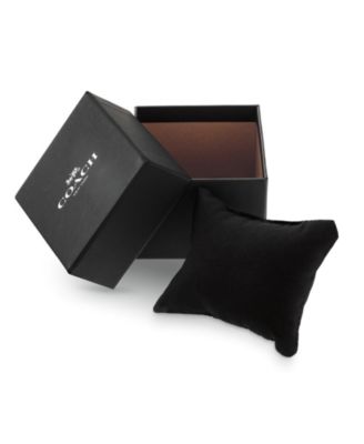 Women's Black Coach Signature Canvas Leather Strap Band for Apple Watch 38mm, 40mm, 41mm