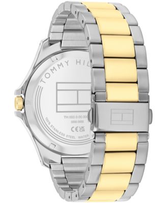 Men's Quartz Two-Tone Stainless-Steel Bracelet Watch, 43mm