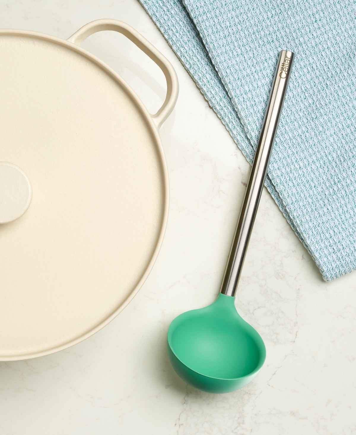 The Cellar Stainless Steel Handle And Silicone Head Ladle, Exclusively At Macy's