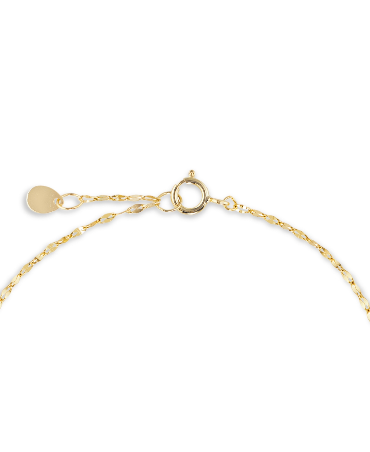 Macy's Cubic Zirconia Solitaire Bezel Mirror Link Chain Bracelet (1 Ct. T.w.) In Sterling Silver In Gold