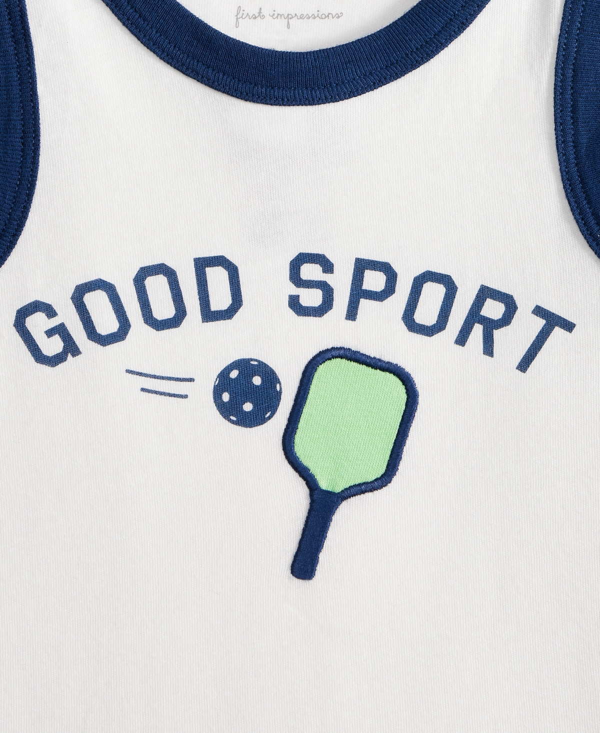 First Impressions Baby Boys Good Sport Graphic Sunsuit, Exclusively At Macy's In Angel Whit