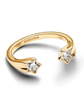 Gold-Plated Shooting Stars Open Ring