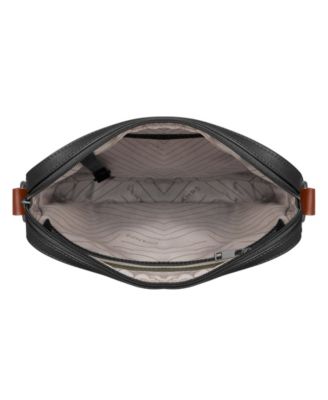 Onyx Leather Cross Body Bag