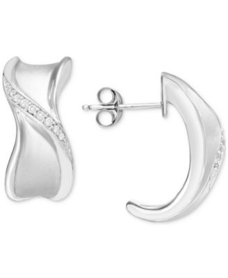 Macy's half carat diamond earrings discount