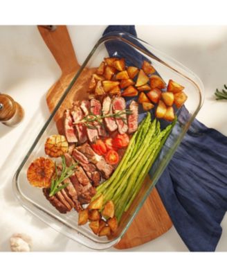 8-Piece Oven-Safe Glass Baking Dish Set with Lids