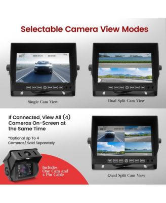 DVR Cam Recording System with 7'' Display Monitor and Night Vision, Waterproof