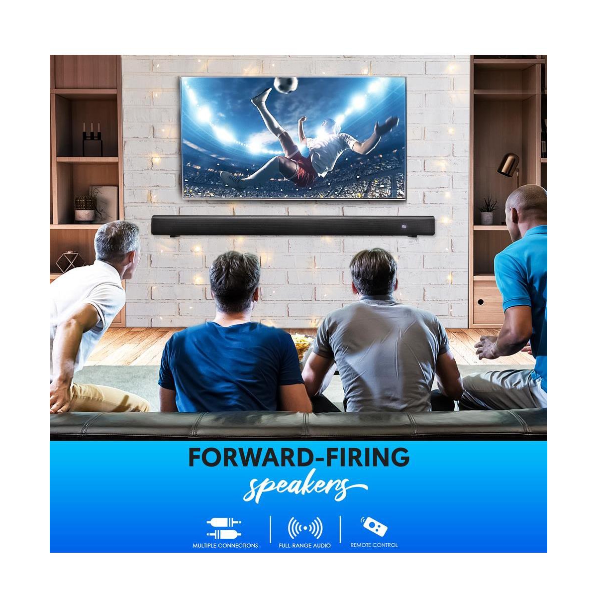 Pyle 32 Convertible Soundbar Speaker, Bluetooth, Remote Control