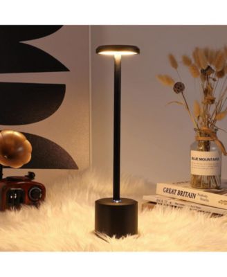 Cordless Portable LED Table Lamp 5000mAh Battery Operated with Stepless Dimming for Bedside, Restaurant, Bar, Camping, Outdoor – 1 Pack