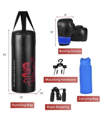 2 Feet Kids Gloves Skipping Rope Boxing Set