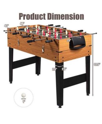 48 Inch 3-In-1 Multi Combo Game Table with Soccer for Game Rooms
