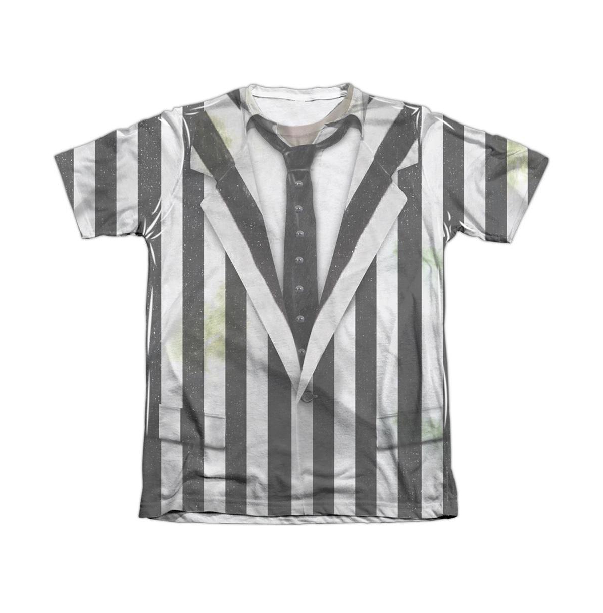 Mens Suit Adult Poly/Cotton Short Sleeve Tee / T-Shirt - White
