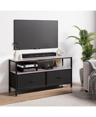 Dresser Tv Stand 50 Inch Entertainment Center with Storage Tv Stand for Bedroom Small Tv Stand Dresser with Drawers and Shelves, Tv & Media Console Table Furniture for Living Room