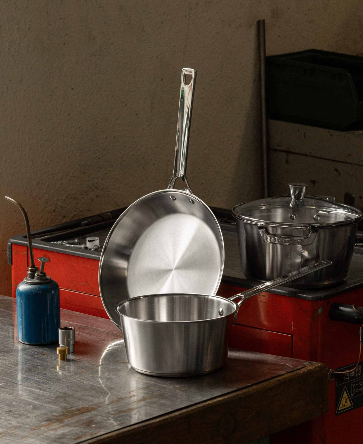 Cristel 1826 8-piece Stainless Steel Cookware Set In No Color
