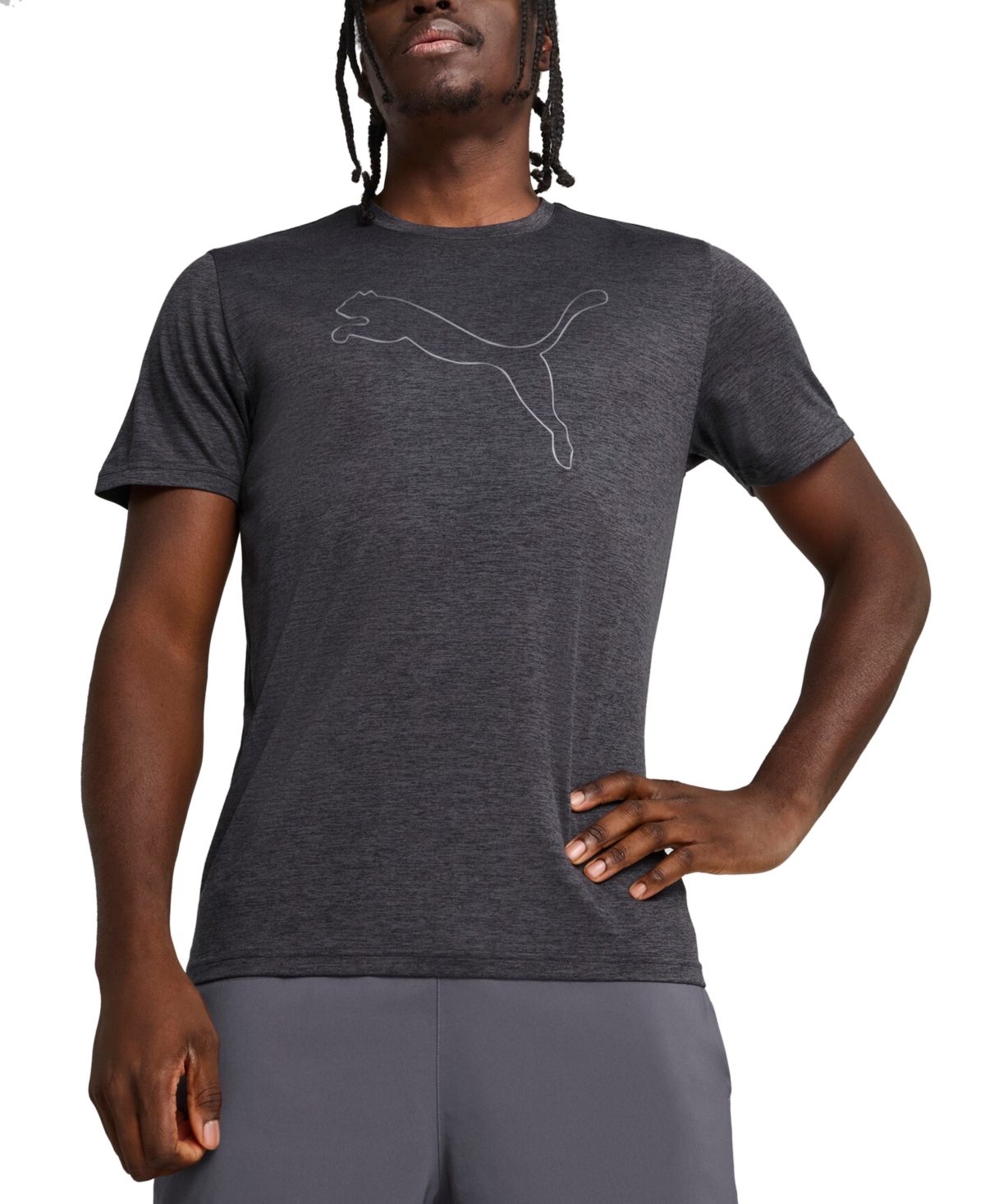 Puma Men's Performance Cat Logo Graphic Training T-shirt
