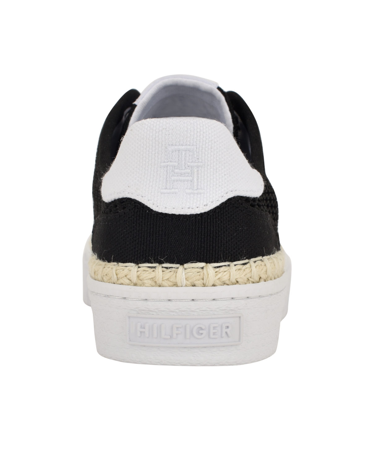 Tommy Hilfiger Women's Chirley Mesh Espadrille Platform Sneakers In Black