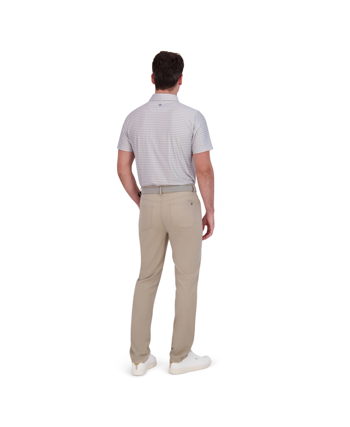 Ben Sherman Solid 4-way-stretch Tech Golf Pants In Khaki