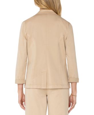 Petite Fitted Open-Front Blazer