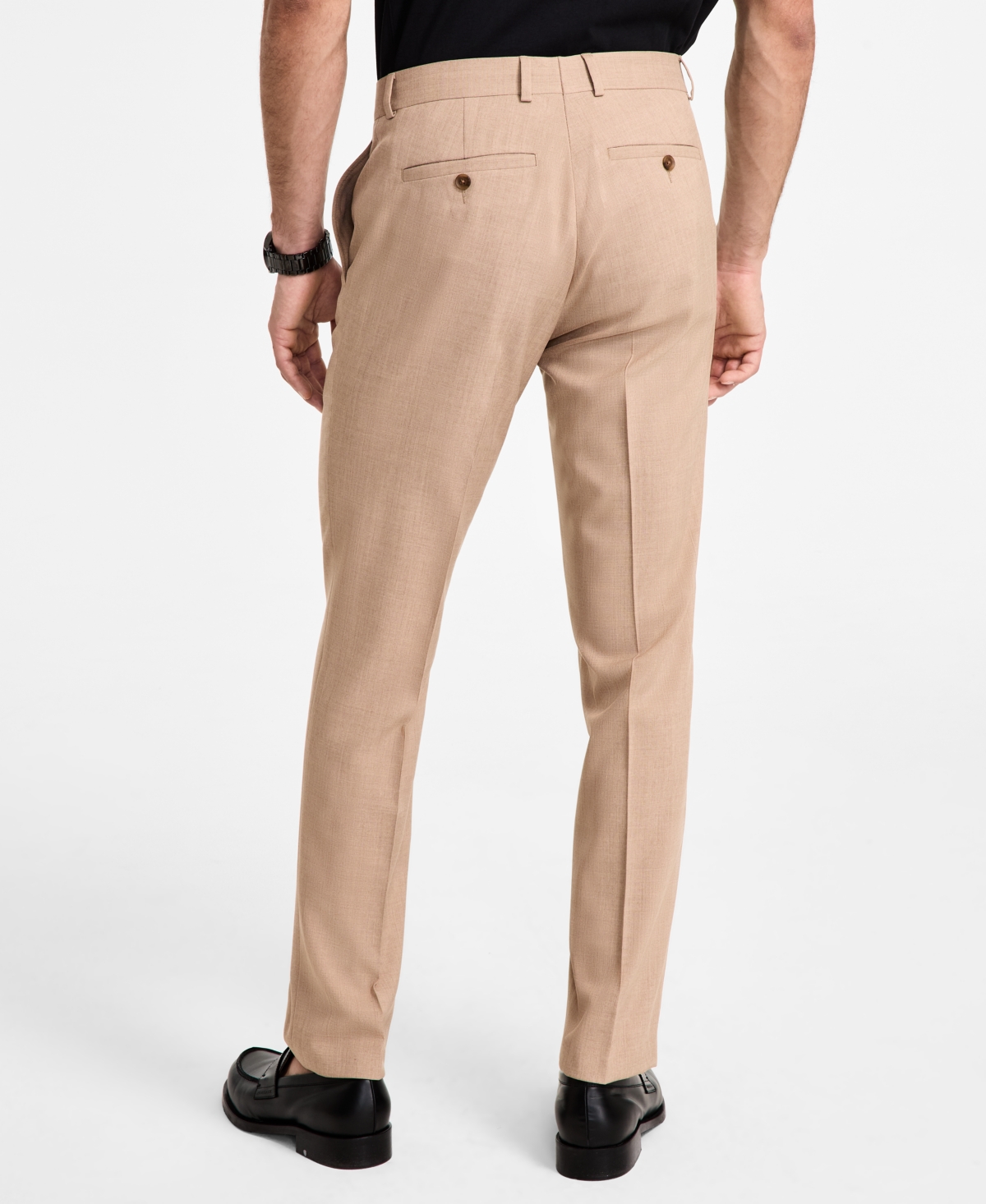 Kenneth Cole Reaction Men's Slim-fit Suit In Tan