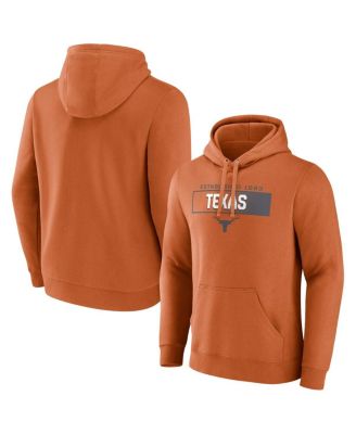 Fanatics - Men's Texas Orange Texas Longhorns Iconic Fleece Down The Field Pullover Hoodie