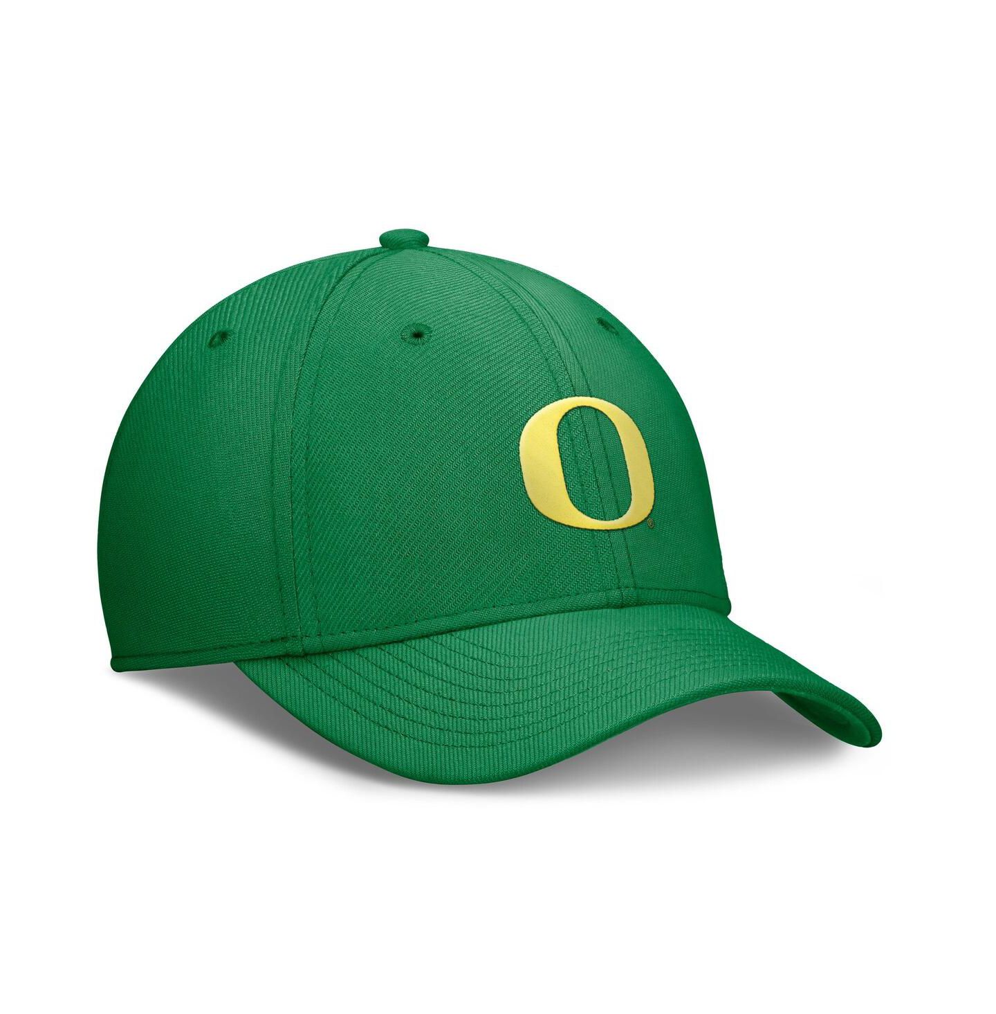 Мужская кепка Nike Green Oregon Ducks 2024 On-Field Swoosh Flex Hat — фото 3