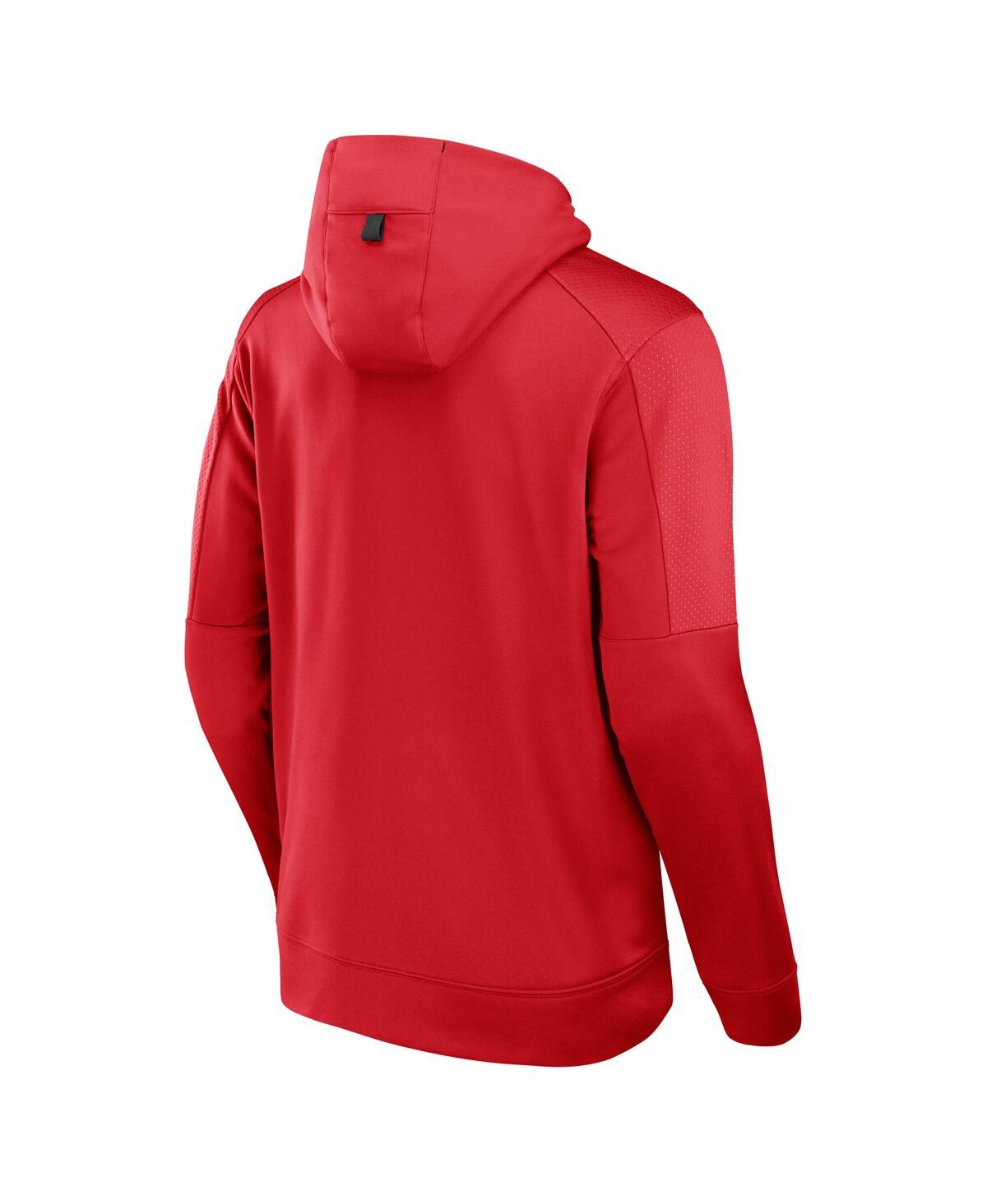 Fanatics Men's Red Chicago Bulls Baller Defender Performance Full-zip Hoodie In Red