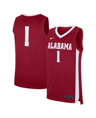 Nike - Men's 1 Crimson Alabama Crimson Tide Road Replica Jersey