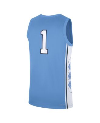 Men's Carolina Blue North Carolina Tar Heels Road Replica Basketball Jersey