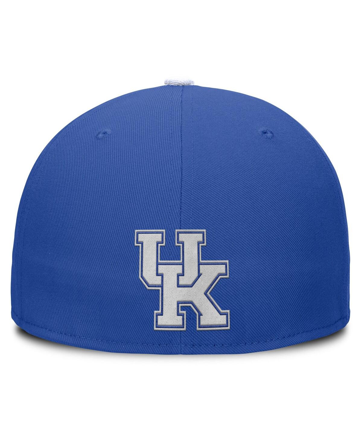 Nike Royal/white Kentucky Wildcats Two-tone Primetime Performance Fitted Hat In Royal,white
