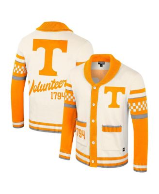 Colosseum - Women's Cream Tennessee Volunteers Wild Collective Button-Up Jacquard Sweater