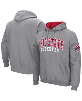 Colosseum - Men's Gray Ohio State Buckeyes Double Arch Pullover Hoodie