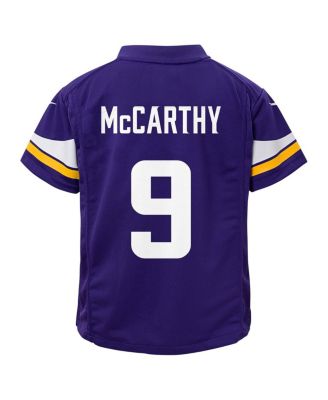 Preschool J.J. McCarthy Purple Minnesota Vikings Player Game Jersey
