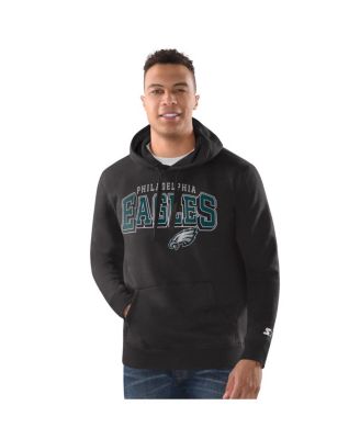 Starter - Men's Black Philadelphia Eagles Vintage Pullover Hoodie