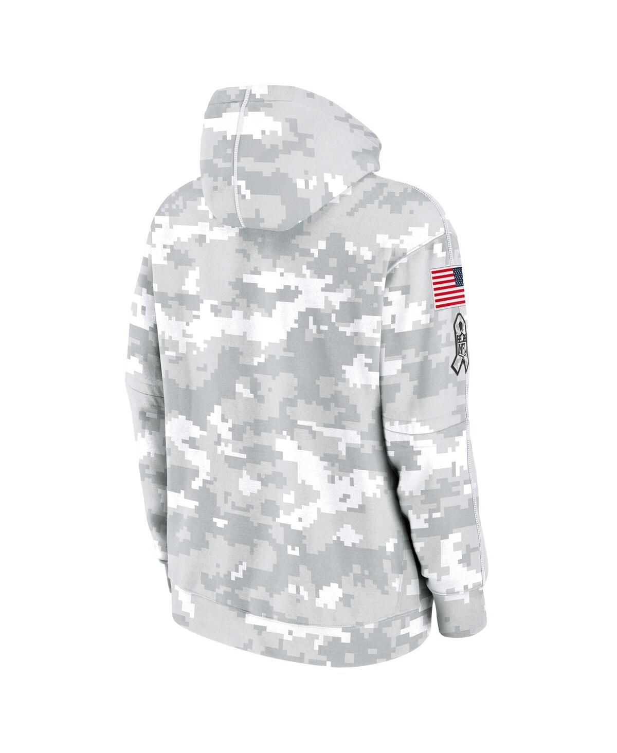 Nike Big Boys And Girls White/gray Tennessee Titans 2024 Salute To Service Pullover Hoodie In White,gray