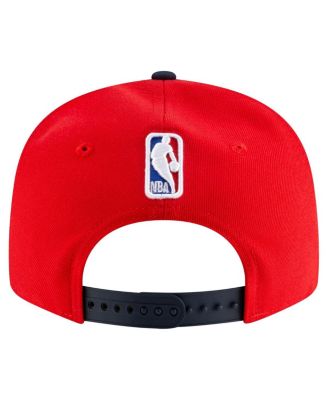 Men's Red/Navy LA Clippers Jersey Hook Statement Edition 9FIFTY Snapback Hat
