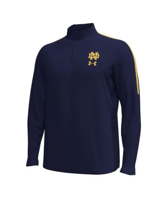 Men's Navy Notre Dame Fighting Irish Playoff Performance Quarter-Zip Jacket