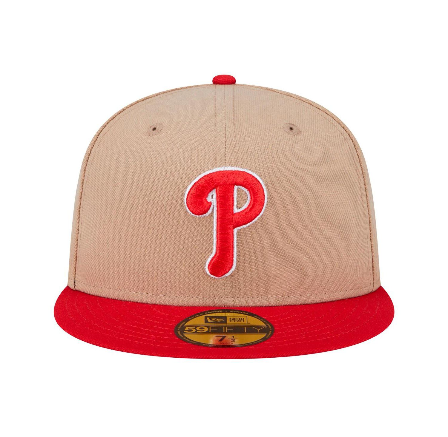 Men's Khaki Philadelphia Phillies 59FIFTY Fitted Hat