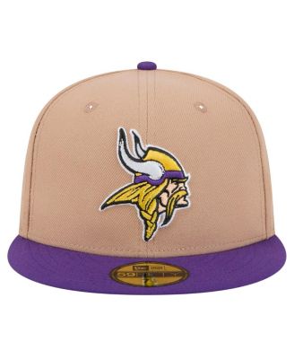 Men's Tan Minnesota Vikings Logo Main 59FIFTY Fitted Hat