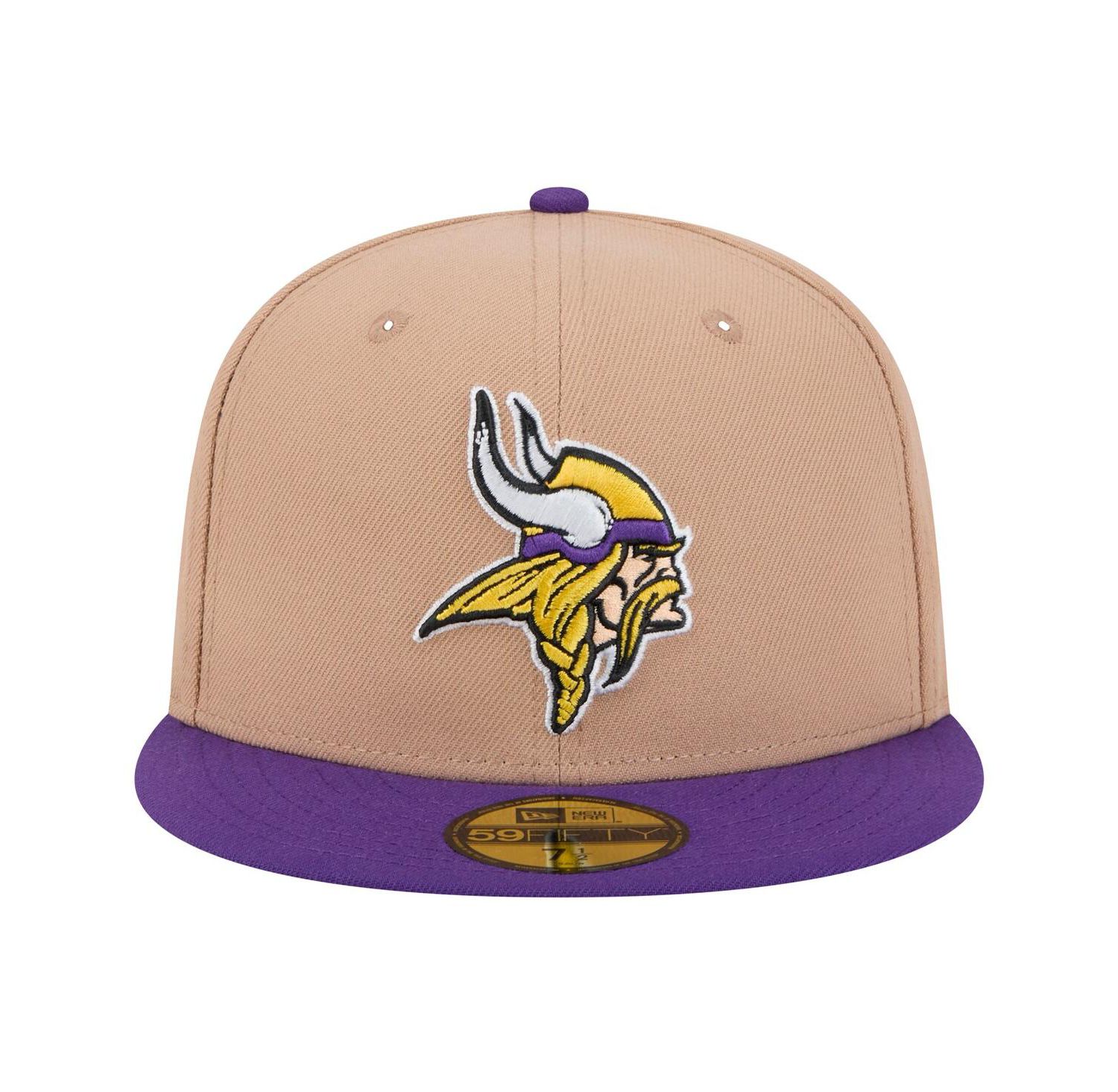 Men's Tan Minnesota Vikings Logo Main 59FIFTY Fitted Hat