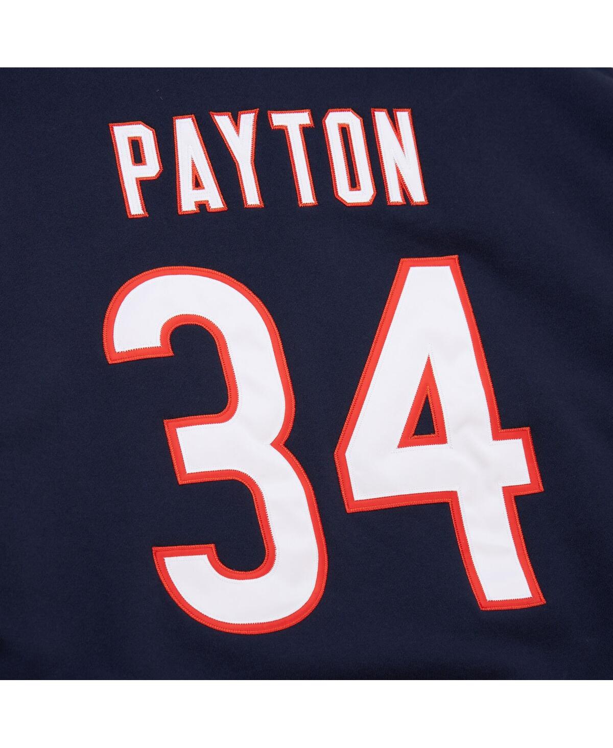 Mitchell & Ness Men's Walter Payton Navy Chicago Bears Retired Player Name Number Pullover Hoodie In Navy