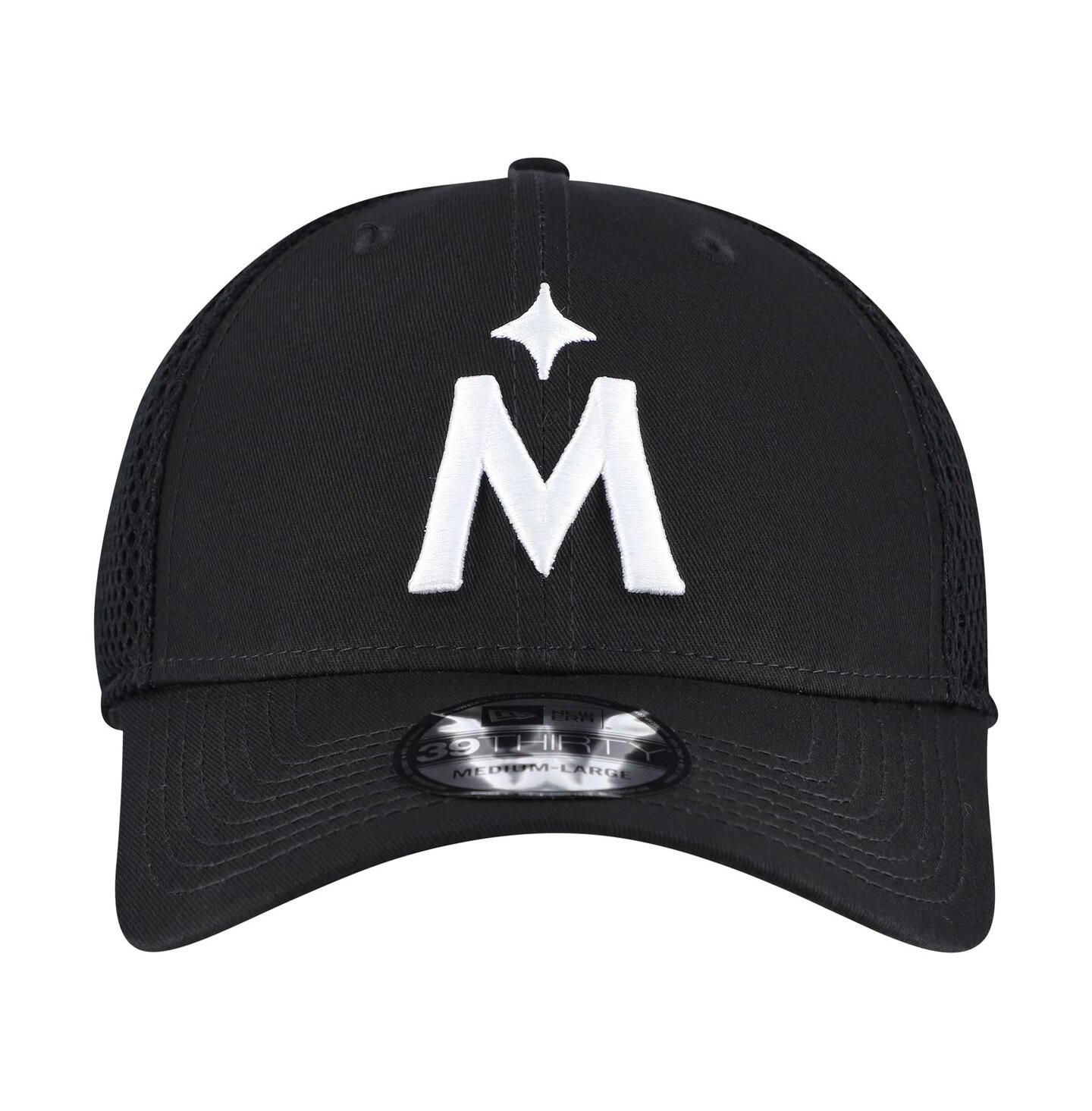Мужская кепка New Era Minnesota Twins Evergreen Black White Neo 39THIRTY Flex Hat — фото 3