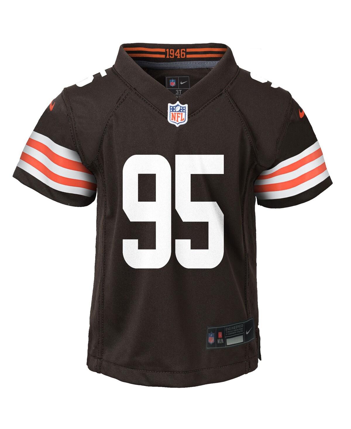 Nike Preschool Myles Garrett Brown Cleveland Browns Player Game Jersey