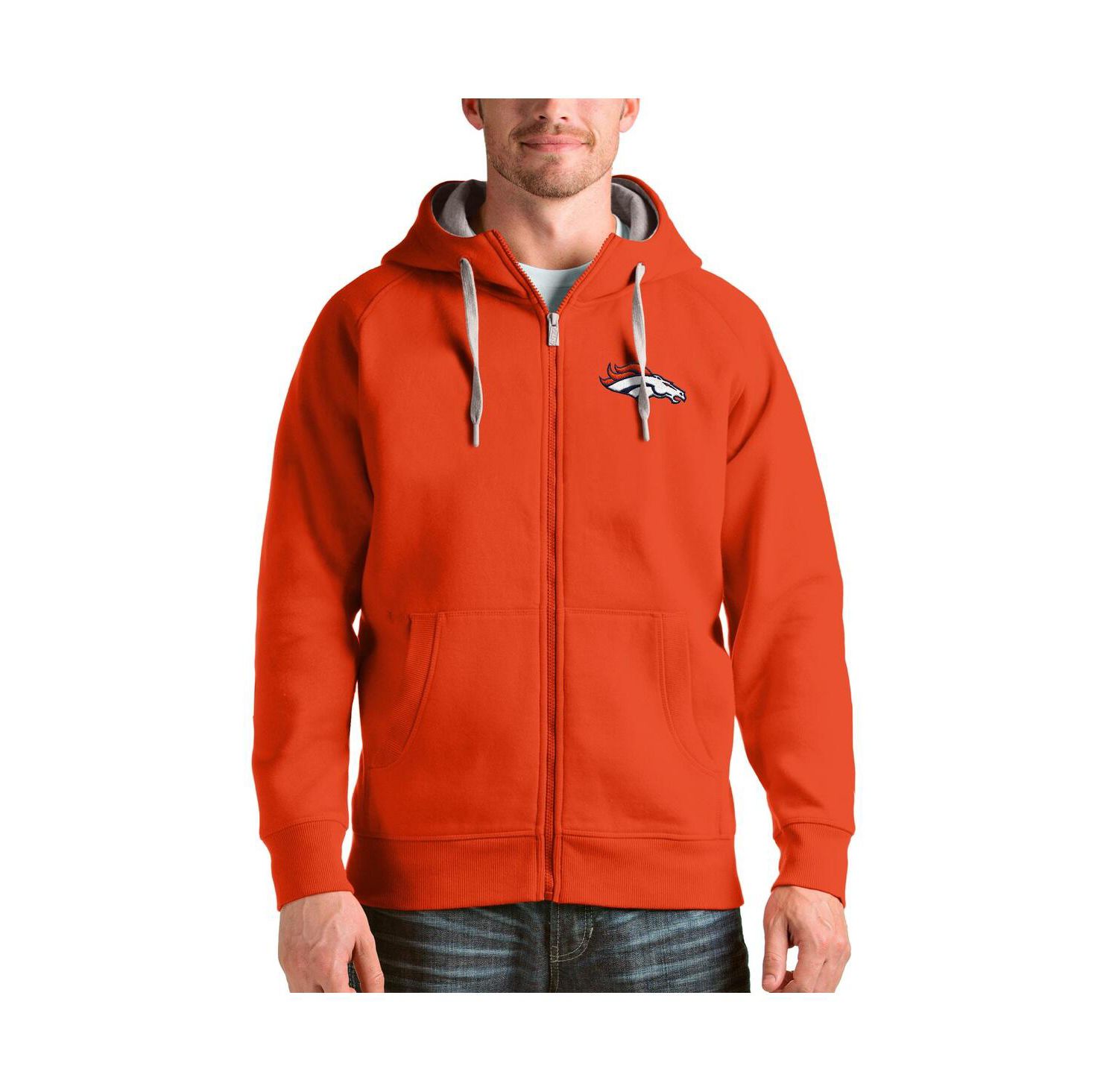 Men's Orange Denver Broncos Victory Full-Zip Hoodie
